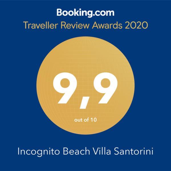Incognito Beach Villa Santorini Kamári Buitenkant foto